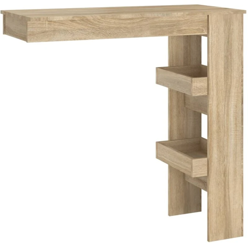 Image of VIDAXL Vidaxl - Wall Bar Table Sonoma Oak 102x45x103.5cm Engineered Wood 8720286966020