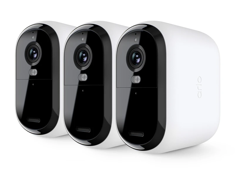 Image of Arlo Essential 3 XL 2K 3 Camera Kit Smart Home Security Camera - White