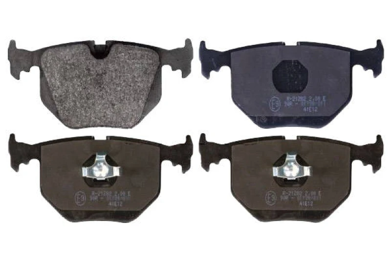 Image of SWAG 20 11 6028 Brake pad set Rear Axle, prepared for wear warning indicator, with piston clip Brake Pad Set,disc brake (402)