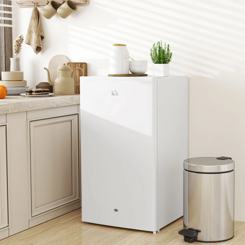 Image of HOMCOM 91L Freestanding Under Counter Fridge with Lock White