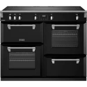 image of Stoves Richmond Deluxe ST DX RICH D1100Ei ZLS BK 100cm Electric Range Cooker with Induction Hob - Black - A Rated