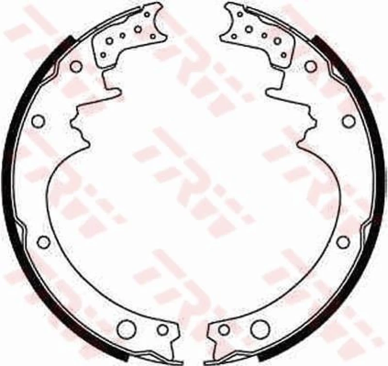 Image of TRW GS8183 Brake Shoes Brake Shoe Set (70)
