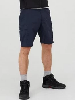 image of Jack Wolfskin Canyon Cargo Shorts, Navy, Size 32, Men