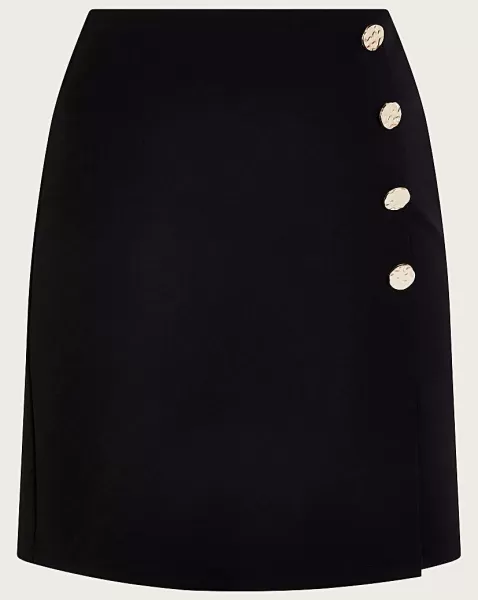 Image of 'Rita' Ponte Wrap Skirt