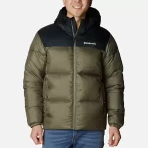 image of Columbia Puffect Hooded Jacket, Green, Male, Jackets & Outerwear, 2008413346