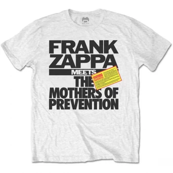 Image of Frank Zappa - The Mothers of Prevention Unisex XX-Large T-Shirt - White