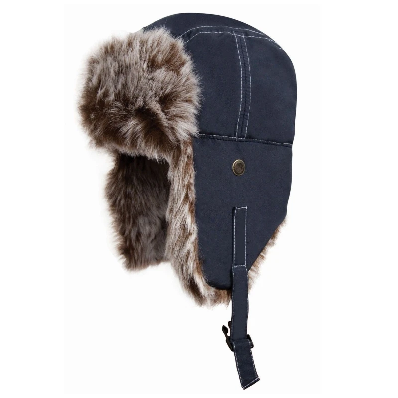 Image of Result Result Men Classic Sherpa Hat in Blue Size: Small Blue S Male 5063527385307
