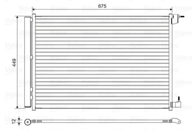 Image of Air conditioning condenser VALEO 814468
