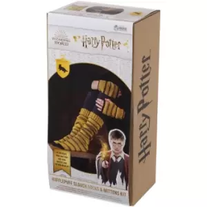 Image of Eaglemoss Hufflepuff Mittens & Slouch Socks Knit Kit