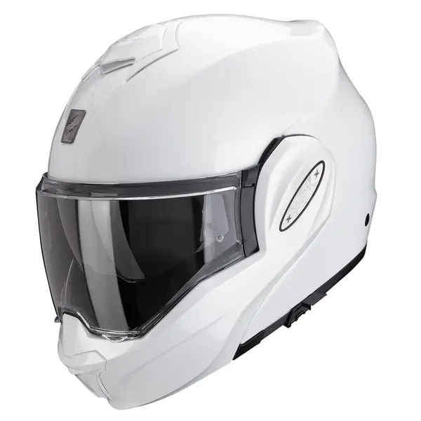 Image of Scorpion Exo-Tech Evo Pro Solid Pearl White Modular Helmet XS