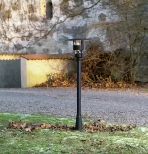Image of Freja Outdoor Classic Matt Black Post Light, IP23