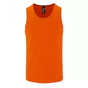 Image of SOLS Mens Sporty Performance Tank Top (L) (Neon Orange)