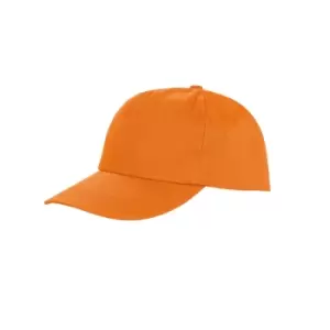 Image of Result Unisex Core Houston 5 Panel Printers Baseball Cap (One Size) (Orange)