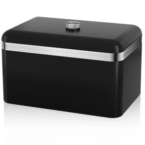 Image of Swan Retro Bread Bin - Black