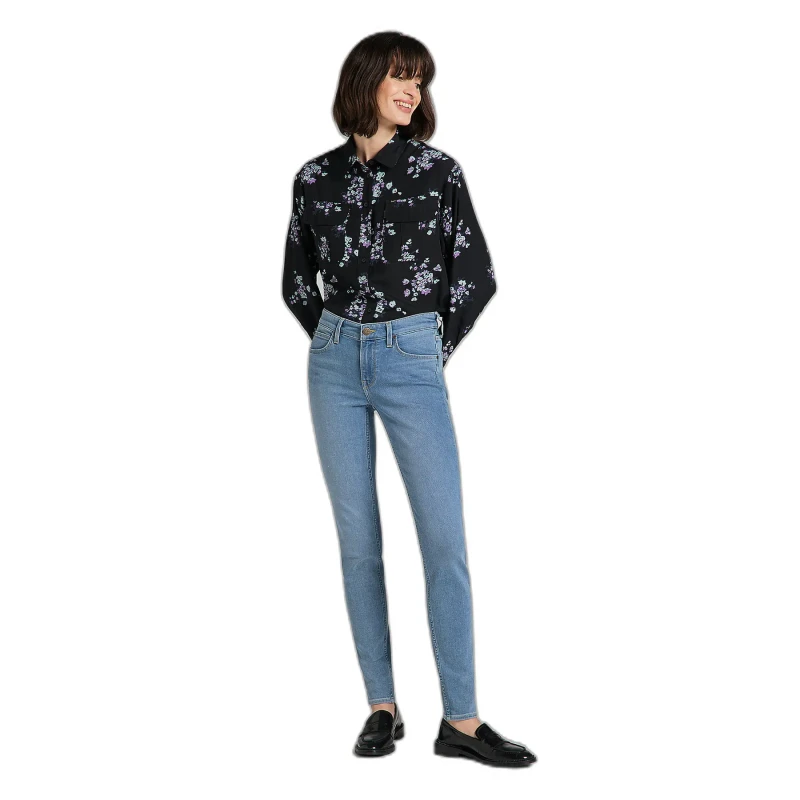 Image of Lee Womens jeans Lee Scarlett in Grey Liv Bleu Female 25x31