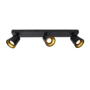 image of Turnon Modern Ceiling Spotlight Bar - LED Dim to warm - GU10 - 3x5W 2200K/3000K - Black