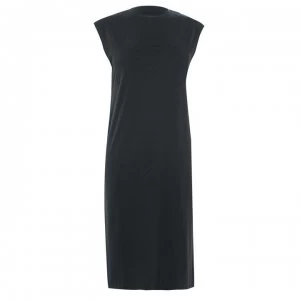 image of Lee Jeans Midi T-Shirt Dress - BLACK