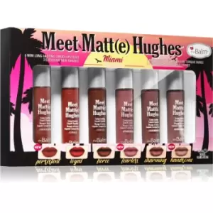 Image of theBalm Meet Matt(e) Hughes Mini Kit Miami liquid lipstick set (with Long-Lasting Effect)