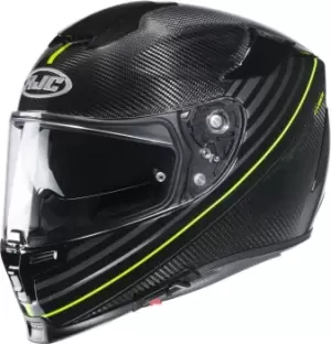 Image of HJC RPHA 70 Artan Carbon, black-yellow Size M black-yellow, Size M