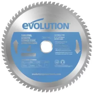 image of Evolution 210mm Thin Steel Mitre Saw Blade 68T