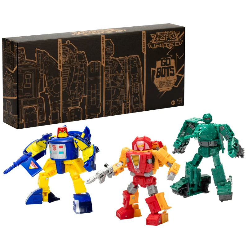 Image of Transformers Generations Selects Legacy United Deluxe Class Go-Bot Guardians 3 Pack Action Figures