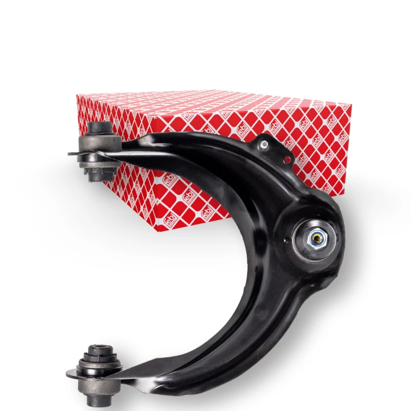 Image of FEBI BILSTEIN 42189 Suspension arm Control Arm, Sheet Steel, Upper, with rubber mount Sheet Steel Track Control Arm (273)