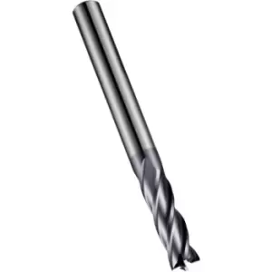Image of S944 4.00MM Carbide 4 Flute Flatted Shank End Mill - TiAlN Coated