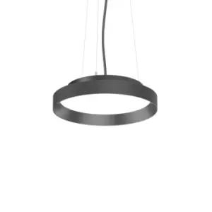 Image of FLY 35cm Integrated LED Pendant Ceiling Light Black, 3000K, IP40