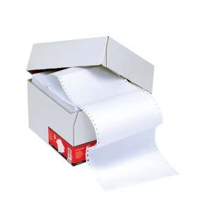 Image of 5 Star Office Listing Paper 1 Part Perforated 60gsm 11" x 241mm Plain 2000 Sheets