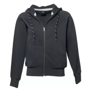 image of Tee Jays Womens/Ladies Full Zip Hooded Sweatshirt (2XL) (Dark Grey)