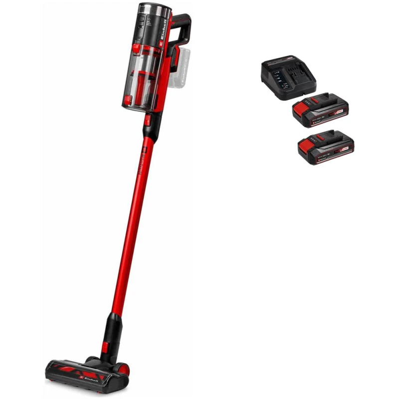 Image of Einhell TE-SV 18/270 Li BL 18v Cordless Brushless Stick Vacuum Cleaner 2 x 2.5ah Li-ion Charger TE-SV 18/270 Li BL