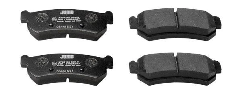 Image of JURID 573216J Brake pad set not prepared for wear warning indicator, without accessories Brake Pad Set,disc brake (402)
