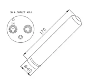 image of NRF 33285 Air Conditioning Dryer OE 80351SMGE01,80351SMGE02