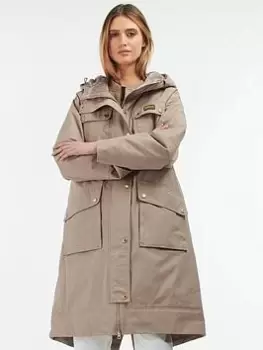 Image of Barbour International Divina Jacket - Brown, Size 12, Women