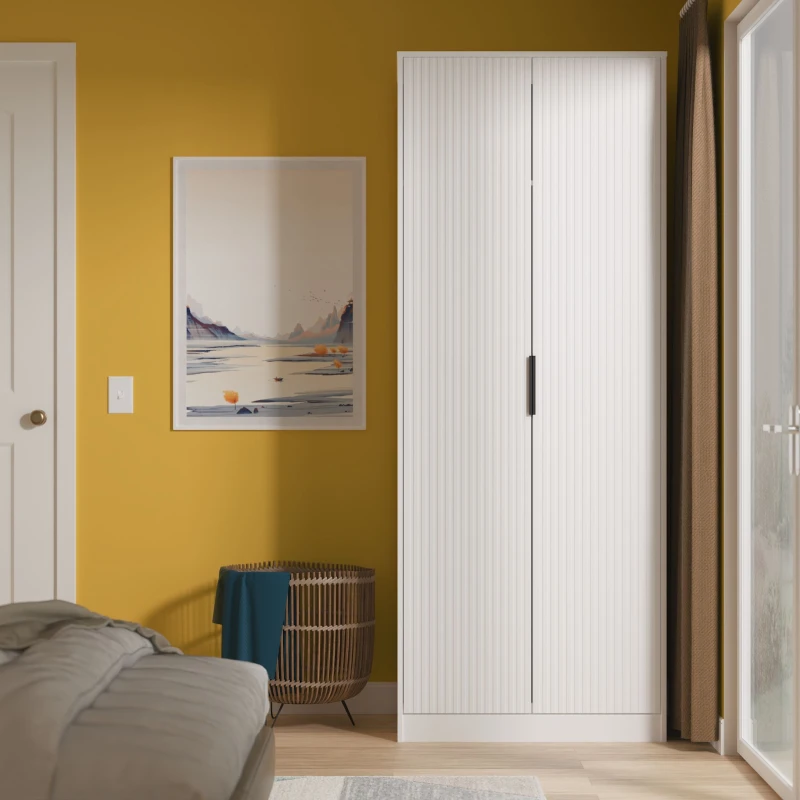 Image of Ready Assembled 2 U Menai 2 Door Wardrobe (Ready Assembled) in White White Unisex