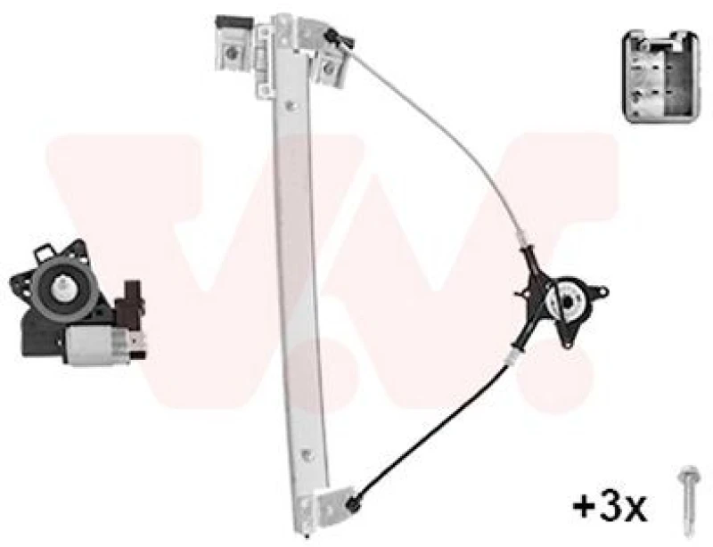 Image of VAN WEZEL Window regulator VAN WEZEL 2740264