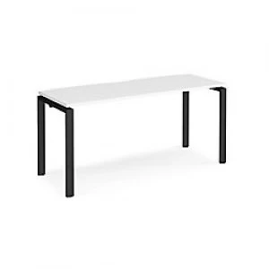 Image of Home Desk E166-K-WH Walnut 1,600 x 600 x 725 mm