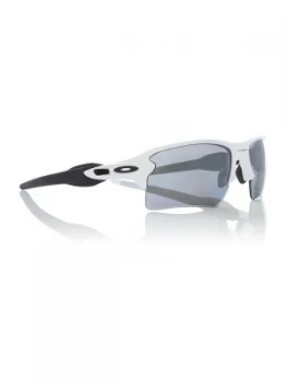 Image of Oakley White FLAK 2.0 XL Rectangle Sunglasses White