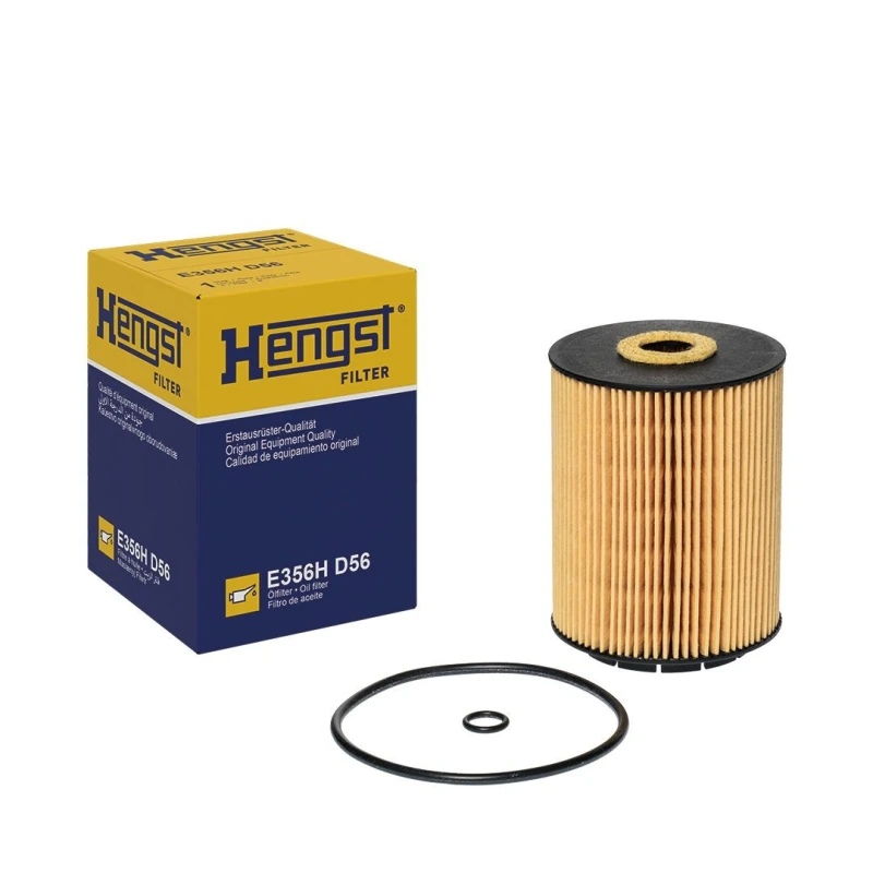 Image of HENGST FILTER E356H D56 Oil filter with gaskets/seals Oil Filter (7)