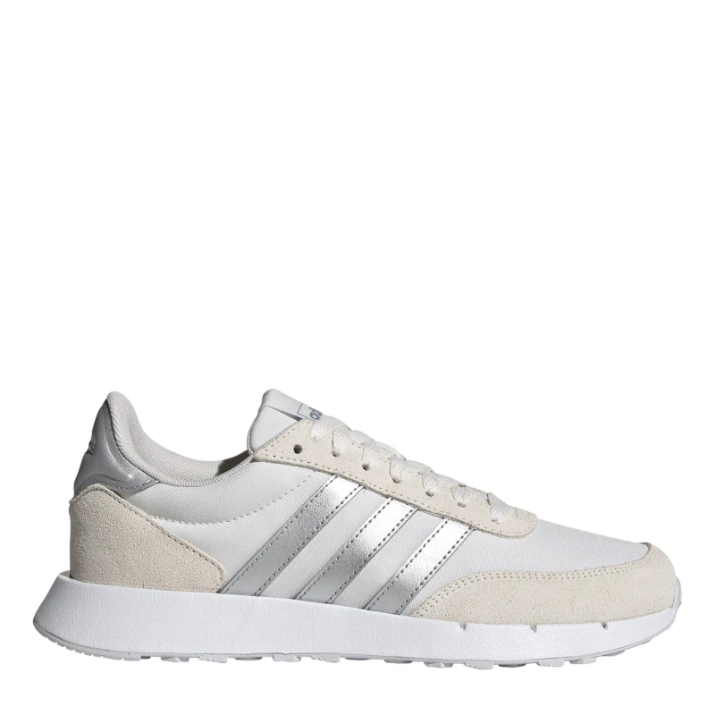 Image of adidas Run 60s 2.0 Shoes Womens Chalk White/Sil female 4.5 (37.3)