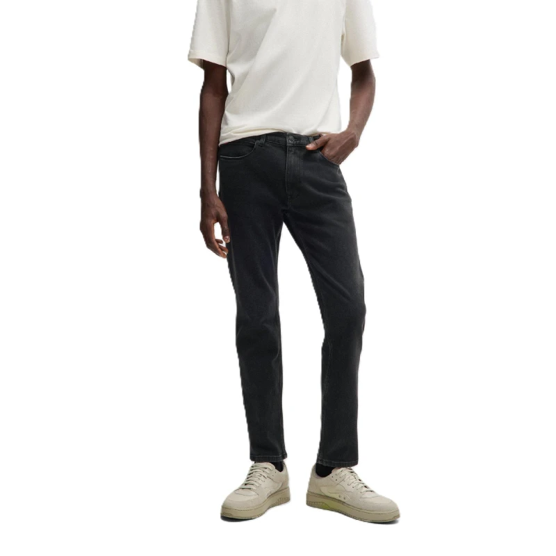 Image of Hugo Mens Slim Fit Jeans - Black Male 30 R