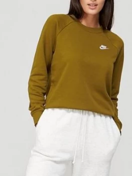 image of Nike Nsw Essentials Sweat, Olive Size M Women