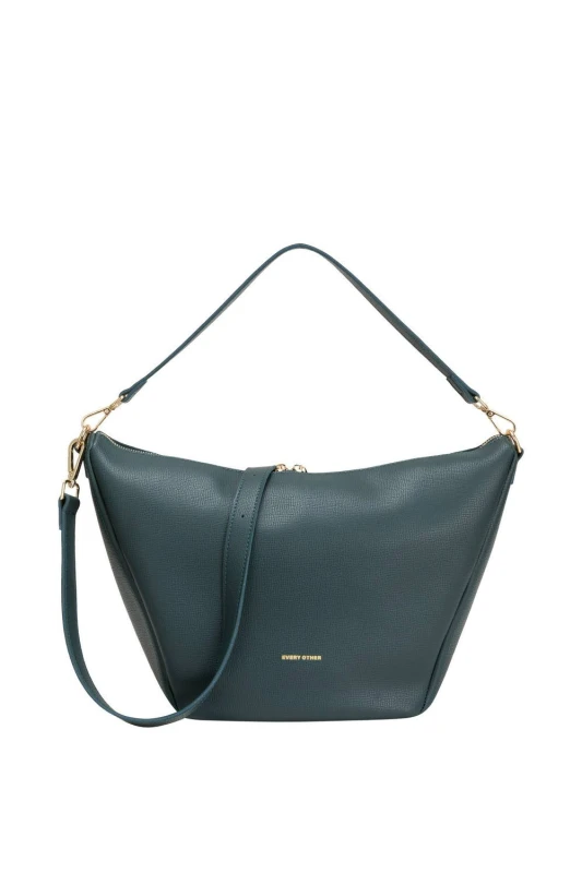 Image of Every Other Womens V Line Shoulder Bag L in Teal Teal Female One Size