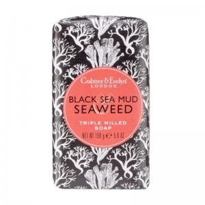 image of Crabtree & Evelyn Heritage Soap Black Seamud Seaweed 158g