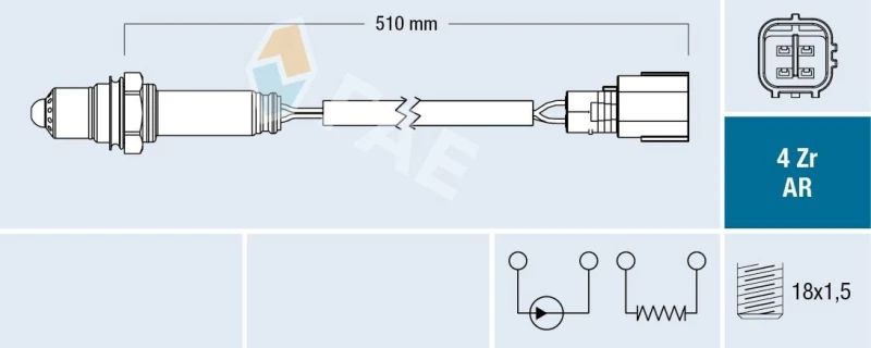 Image of FAE Lambda sensor FAE 75618