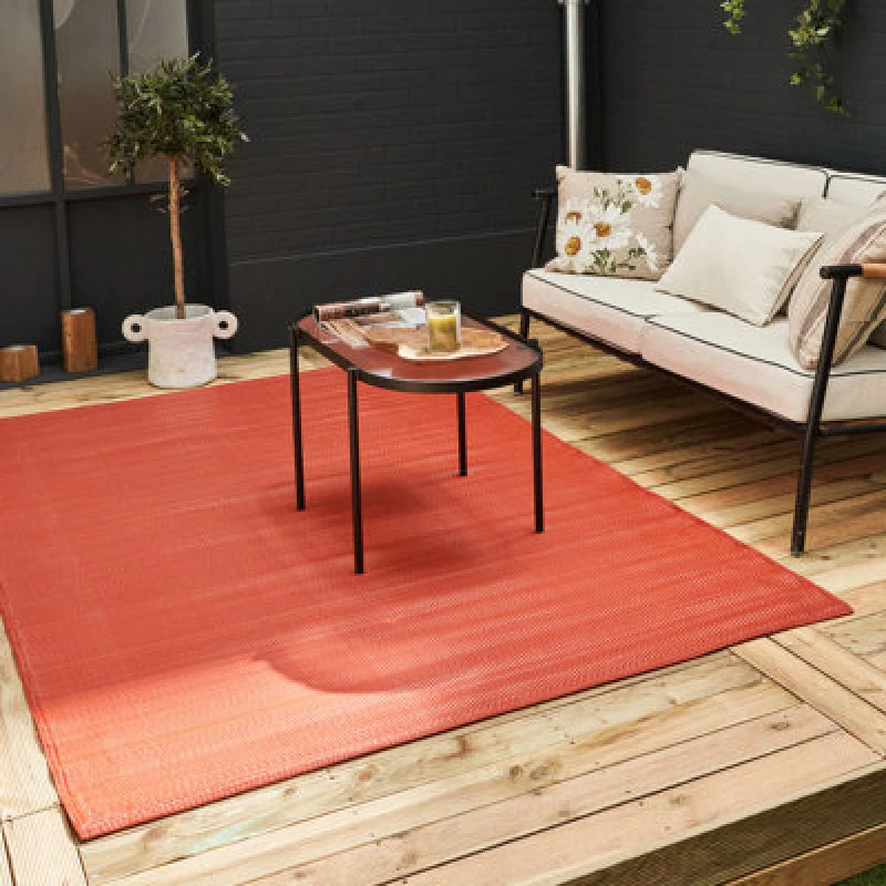 Image of The Rugs Reversible Waterproof Plain Outdoor Rug Urban 1000 Terra