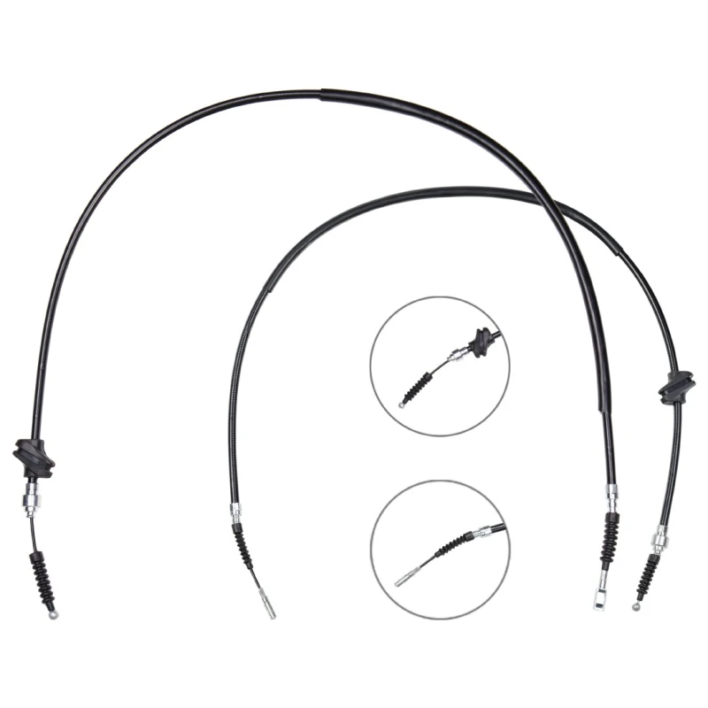 Image of RIDEX 124C1223 Brake Cable Left, 1398/1185mm Cable,parking brake (124)