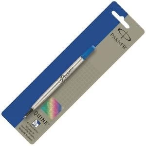 Image of Parker Blue Rollerball Pen Refill Fine Pack of 12 S0881210