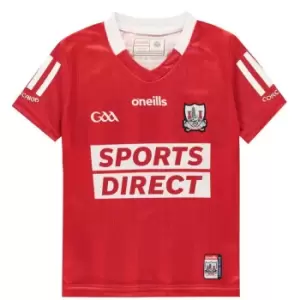 image of ONeills Cork Home Jersey Junior (2 stripe option) - Red