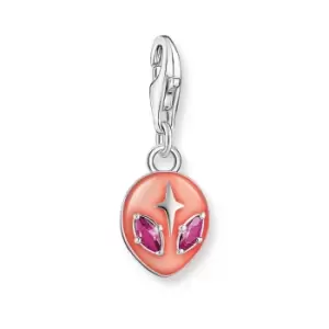 THOMAS SABO Silver Red Alien Charm